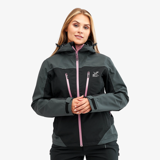 Silence Proshell Jacket Naiset Black/Rose 2.0, Koko:L - Ulkoilutakki, Kuoritakki & Tuulitakki