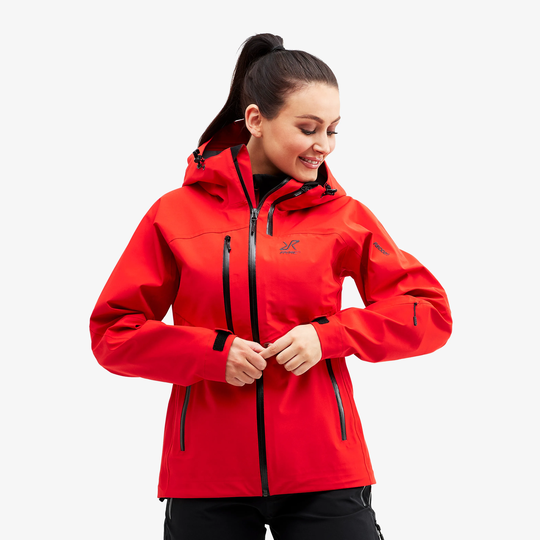Cyclone Rescue Jacket 2.0 Naiset Flame Scarlet, Koko:L - Ulkoilutakki, Kuoritakki & Tuulitakki