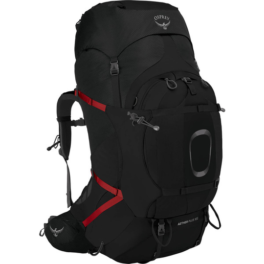 Osprey Aether Plus 100 - Black - Miehet - S/M - Partioaitta