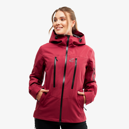 Whisper Jacket Naiset Tibetian Red, Koko:L - Ulkoilutakki, Kuoritakki & Tuulitakki