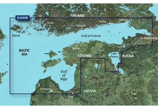 Garmin Gulfs of Finland & Riga - BlueChart g3 Vision mSD/SD, Kartat & Ohjelmistot