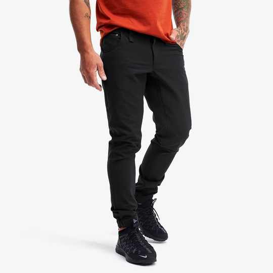 Explorer Outdoor Jeans Miehet Black, Koko:XL - Ulkoilufarkut