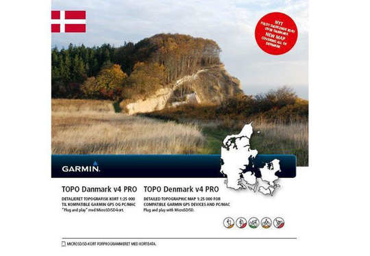Garmin TOPO Tanska v4 PRO Garmin microSD™/SD™ card, Kartat & Ohjelmistot