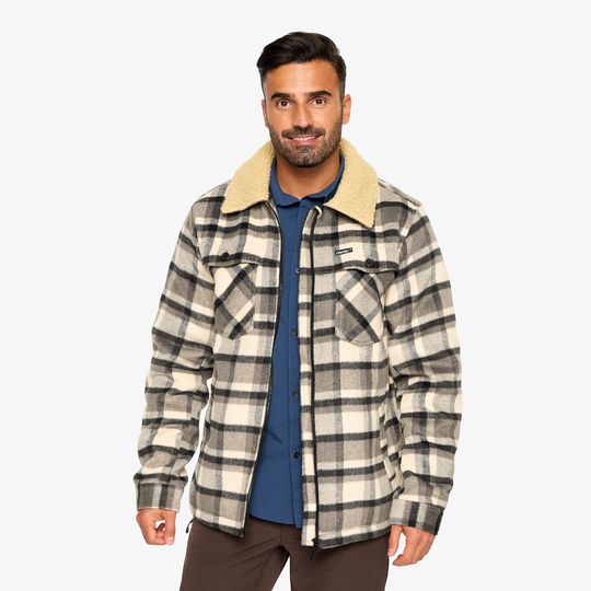 Lumber Jacket Miehet Tofu/Anthracite, Koko:L - Ulkoilutakki, Kuoritakki & Tuulitakki