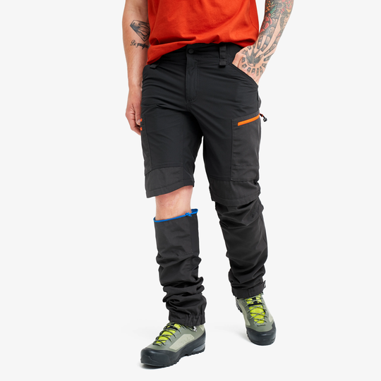 RVRC GP Pro Zip-off Pants Miehet Grey/Orange, Koko:2XL - Zip-off-housut