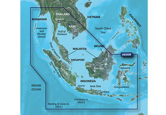 Garmin Sin/Mal/Indonesia microSD™/SD™-kortti: HXAE009R, Kartat & Ohjelmistot