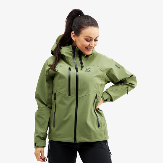 Cyclone Rescue Jacket 2.0 Naiset Pine Green, Koko:L - Ulkoilutakki, Kuoritakki & Tuulitakki
