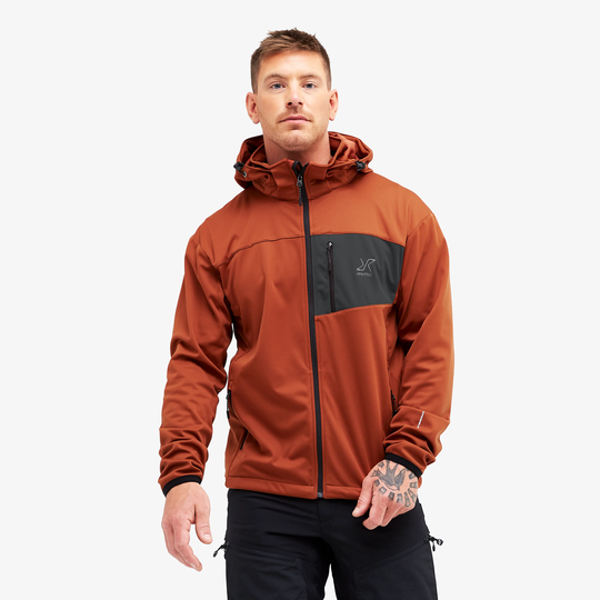 Hybrid Jacket 2.0 Miehet Rusty Orange, Koko:XL - Ulkoilutakki, Kuoritakki & Tuulitakki