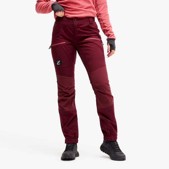 Nordwand Pro Pants Naiset Burgundy/Earth Red, Koko:L - Ulkoiluhousut, Vaellushousut & Retkeilyhousut