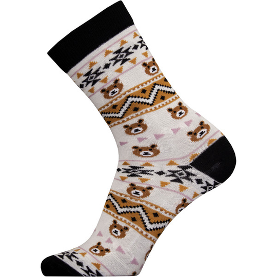 Sukkamestarit Merinovillasukat - Karhu Bohor. Mustavalk - Unisex - 35-38 - Partioaitta