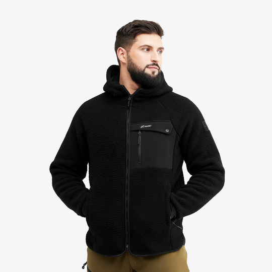 Sherpa Hoodie Miehet Caviar, Koko:M - Miehet > Paidat > Hupparit
