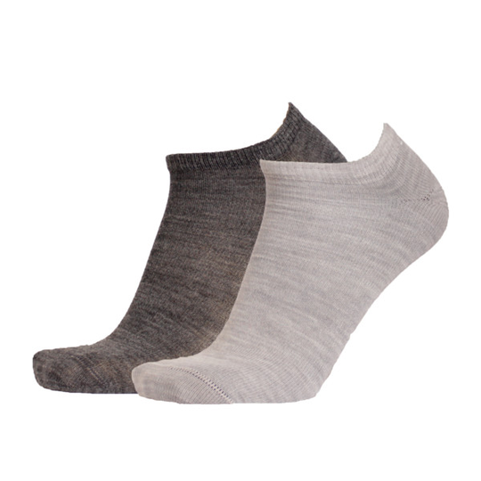 Sukkamestarit Merinosukka Matala 2pr - Harmaa - Unisex - 35-38 - Partioaitta