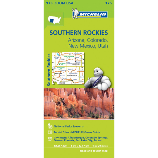 USA Southern Rockies tiekartta