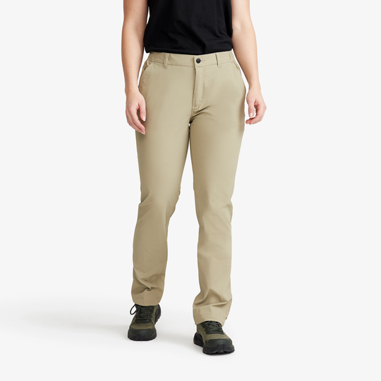 Momentum Stretch Pants Naiset Khaki, Koko:2XL - Ulkoiluhousut, Vaellushousut & Retkeilyhousut