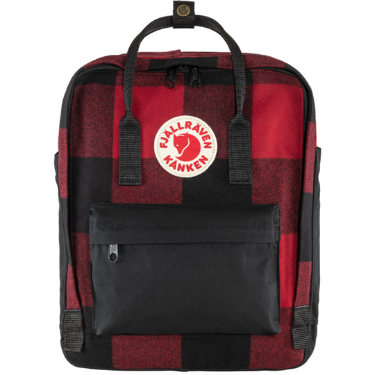 Fjällräven Kånken Re-wool - Red-black - Unisex - OneSize - Partioaitta