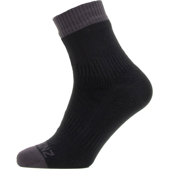 Sealskinz Waterproof Warm Weather Ankle Length Sock - Black/grey - S - Partioaitta