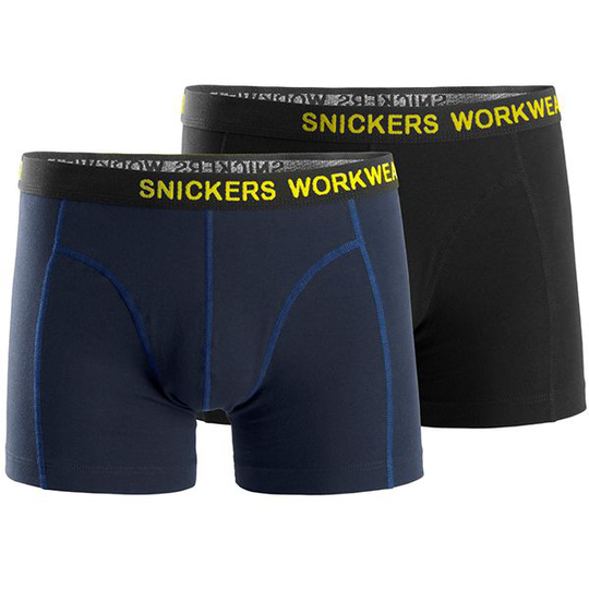 Snickers 9436 Alushousut musta/laivastonsininen, 2 kpl/pakkaus XS