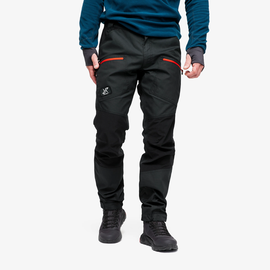 Nordwand Pro Pants Miehet Charcoal Black/Lava, Koko:XL - Ulkoiluhousut, Vaellushousut & Retkeilyhousut