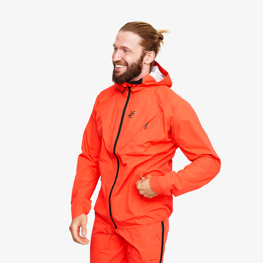Typhoon Jacket Miehet Mandarin Red, Koko:2XL - Ulkoilutakki, Kuoritakki & Tuulitakki