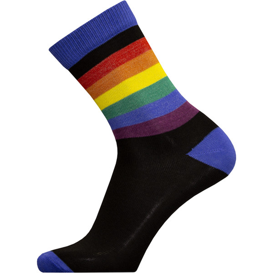 Sukkamestarit Merinovillasukat - Raita Solid Rainbow2 - Unisex - 35-38 - Partioaitta