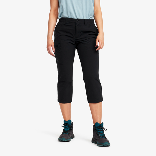 Loyal 3/4 Stretch Pants Naiset Black, Koko:L - Ulkoiluhousut, Vaellushousut & Retkeilyhousut