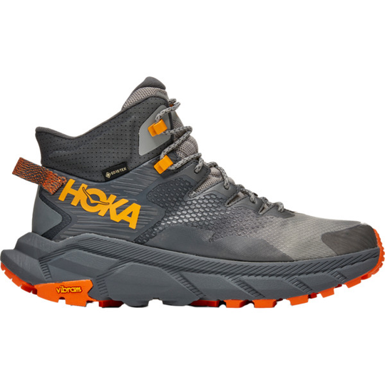 Hoka M Trail Code Gtx - Castlerock / Persimmon Orange - Miehet - 9,5 - Partioaitta