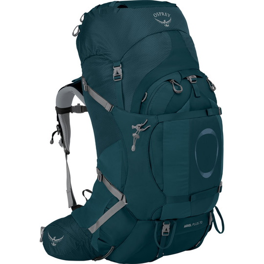 Osprey Ariel Plus 70 - Night Jungle Blue - Naiset - XS/S - Partioaitta