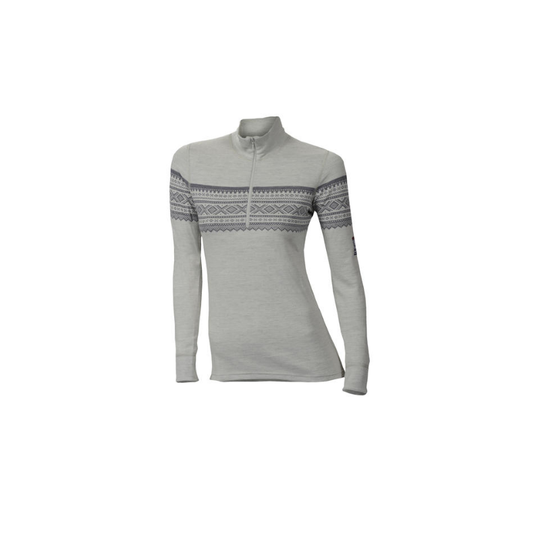 Aclima Marius MockNeck W zip Gråfj