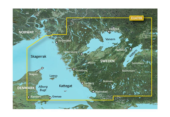 Garmin Strömstad Halmstad VEU470S - BlueChart g3 mSD / SD, Kartat & Ohjelmistot