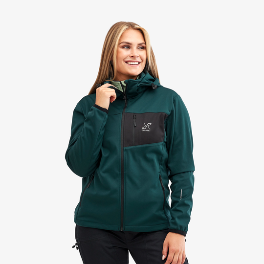 Hybrid Jacket 2.0 Naiset Deep Teal, Koko:M - Ulkoilutakki, Kuoritakki & Tuulitakki