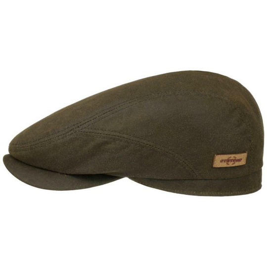 Stetson Driver Cap Waxed Organic Cotton - Olive - Unisex - 58 - Partioaitta