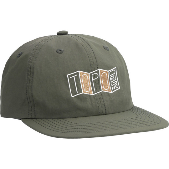 Topo Designs Nylon Ball Cap - Stacked Map - Forest - Unisex - OneSize - Partioaitta