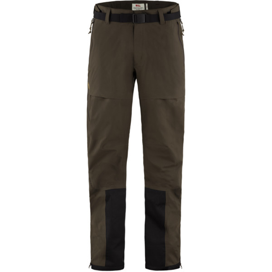 Fjällräven Keb Eco-shell Trousers M - Dark Olive - Miehet - L - Partioaitta