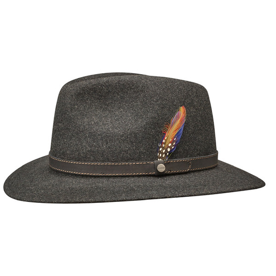 Stetson Traveller Woolfelt Mix - Black Mix - Unisex - M - Partioaitta