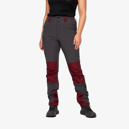 Nordwand Highwaist Stretch Pants Naiset Burgundy, Koko:XL - Ulkoiluhousut, Vaellushousut & Retkeilyhousut