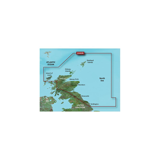 Garmin Iso-Britannia NE Coast microSD™/SD™-kortti: VEU003R-, Kartat & Ohjelmistot