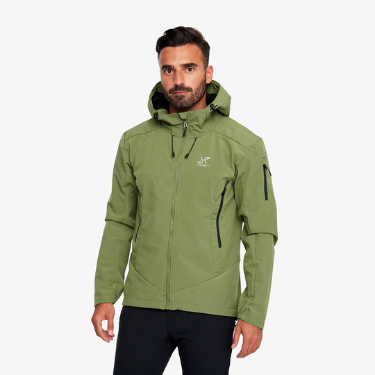 Reckon Softshell Jacket Miehet Olivine, Koko:L - > Softshell-takit