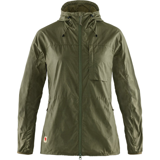 Fjällräven High Coast Wind Jacket W - Green - Naiset - L - Partioaitta