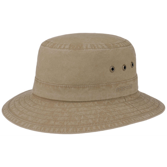 Stetson Bucket Delave Organic Cotton - Sand - Unisex - S - Partioaitta