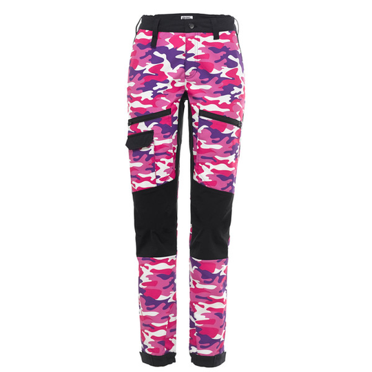Is Not Enough Medea Trekking Pants - Heliotrop Camo - Naiset - XS - Partioaitta
