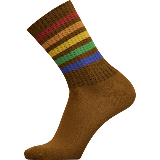 Sukkamestarit Merinovillasukat Sport - Rainbow Karamelli - Unisex - 35-38 - Partioaitta