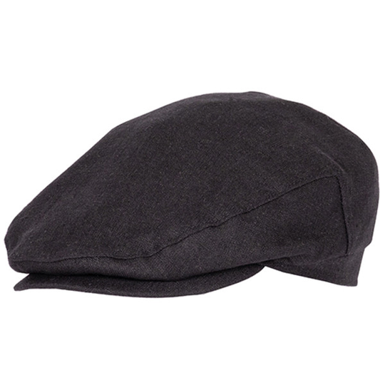 Salon Lakkitehdas Eero Linen Hat - Musta - Unisex - 60 - Partioaitta