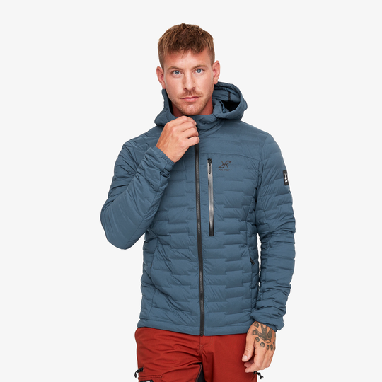 Flex Down Jacket Miehet Moonlit Ocean, Koko:2XL - Ulkoilutakki, Kuoritakki & Tuulitakki