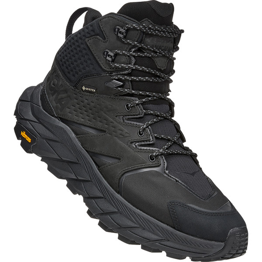 Hoka M Anacapa Mid Gtx - Black / Black - Miehet - 8 - Partioaitta