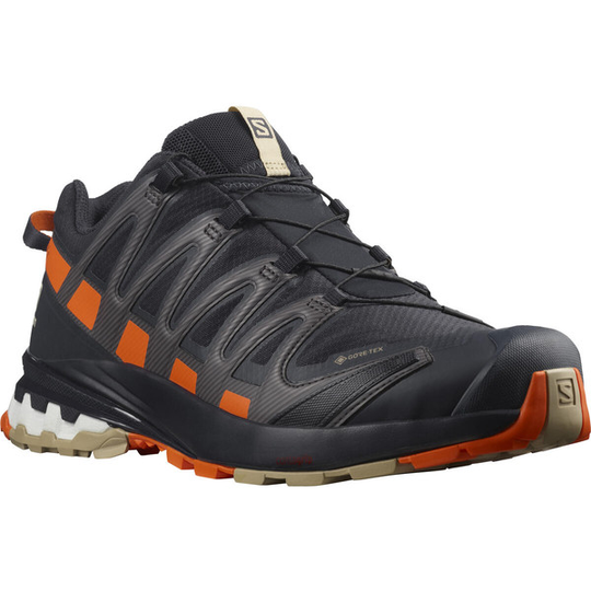 Salomon Xa Pro 3d V8 Gtx - Night Sky/red Orange/safari - Miehet - UK 7.5 - Partioaitta