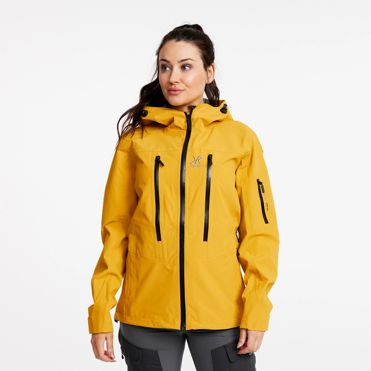 Whisper Jacket Naiset Lemon Curry, Koko:L - Ulkoilutakki, Kuoritakki & Tuulitakki