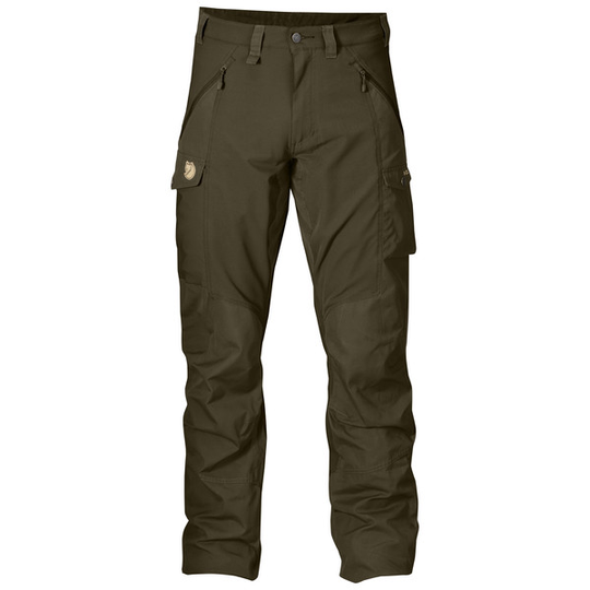 Fjällräven Abisko Trousers M - Dark Olive - Miehet - 46 - Partioaitta