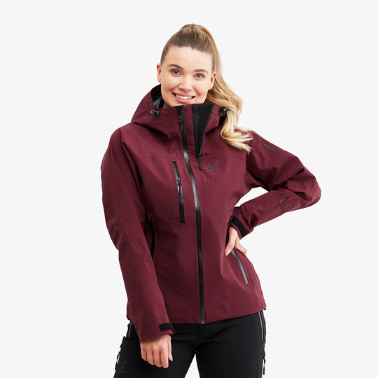 Cyclone Rescue Jacket 2.0 Naiset Burgundy, Koko:L - Ulkoilutakki, Kuoritakki & Tuulitakki
