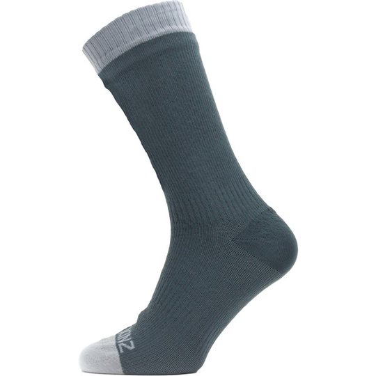 Sealskinz Waterproof Warm Weather Mid Length Sock - Grey - Unisex - S - Partioaitta