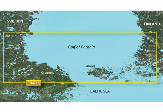 Garmin Gulf of Bothnia, South - BlueChart g3 Vision mSD/SD, Kartat & Ohjelmistot